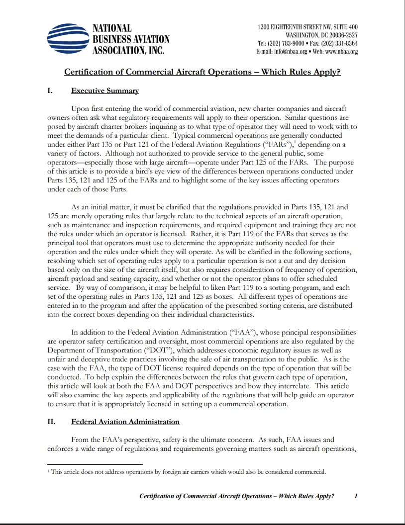 Aviation Finance Documents